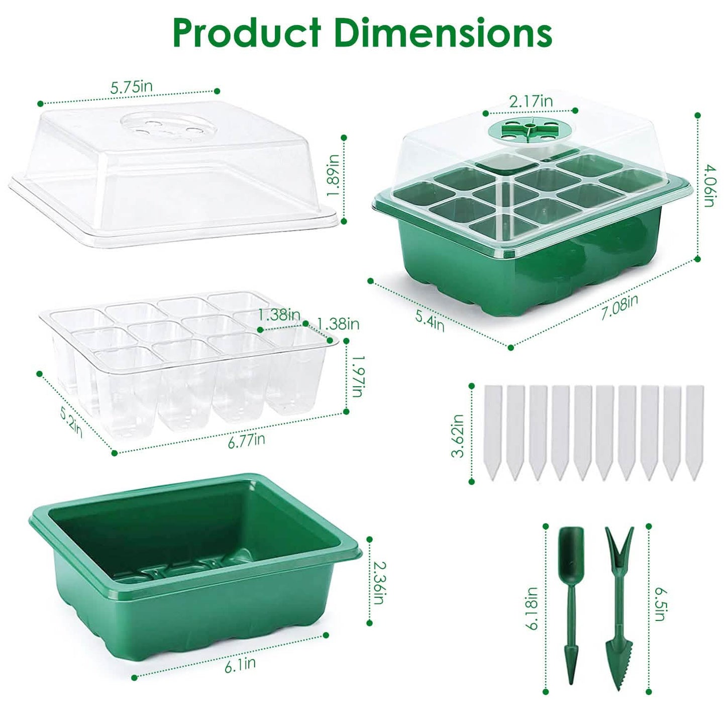 10-Piece: Reusable Seed Starter Tray Kit DailySale