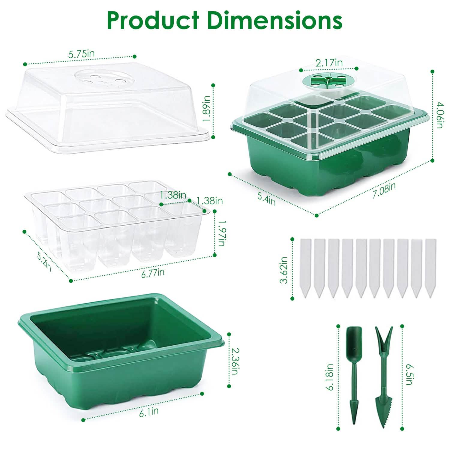10-Piece: Reusable Seed Starter Tray Kit DailySale