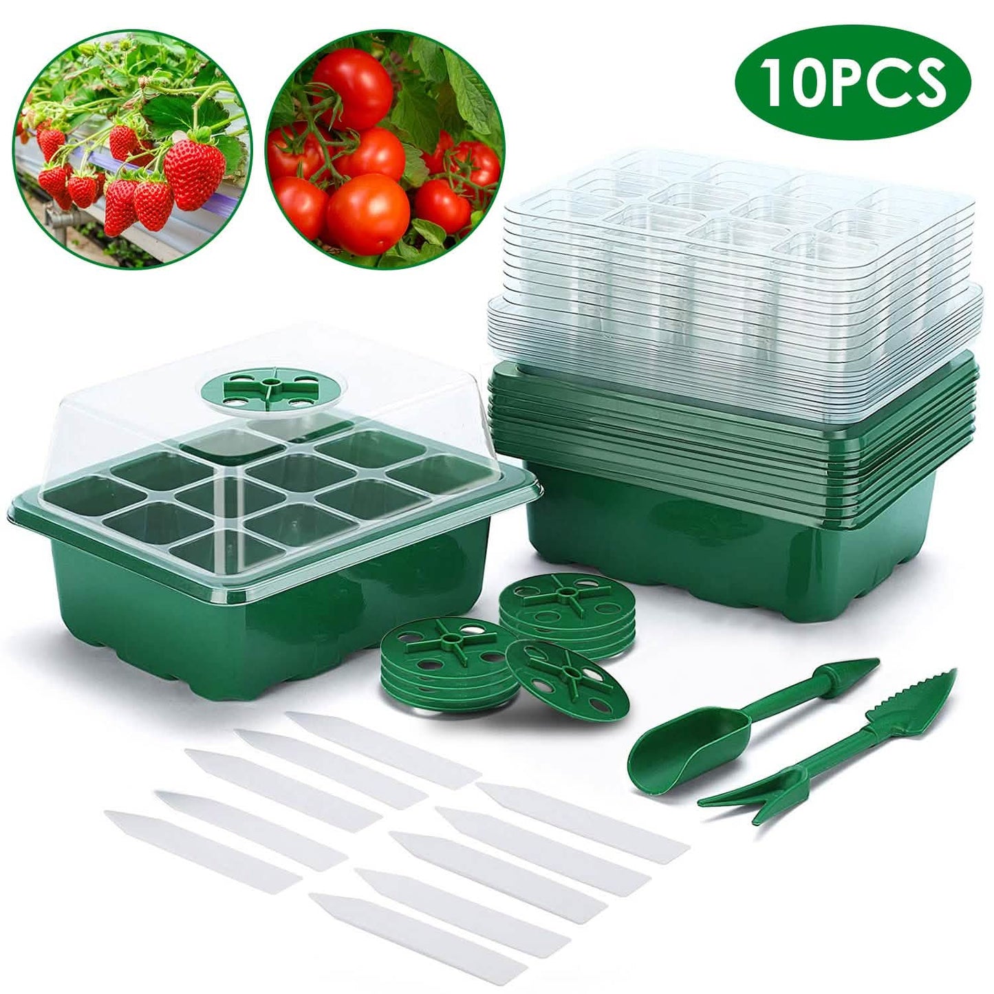10-Piece: Reusable Seed Starter Tray Kit DailySale