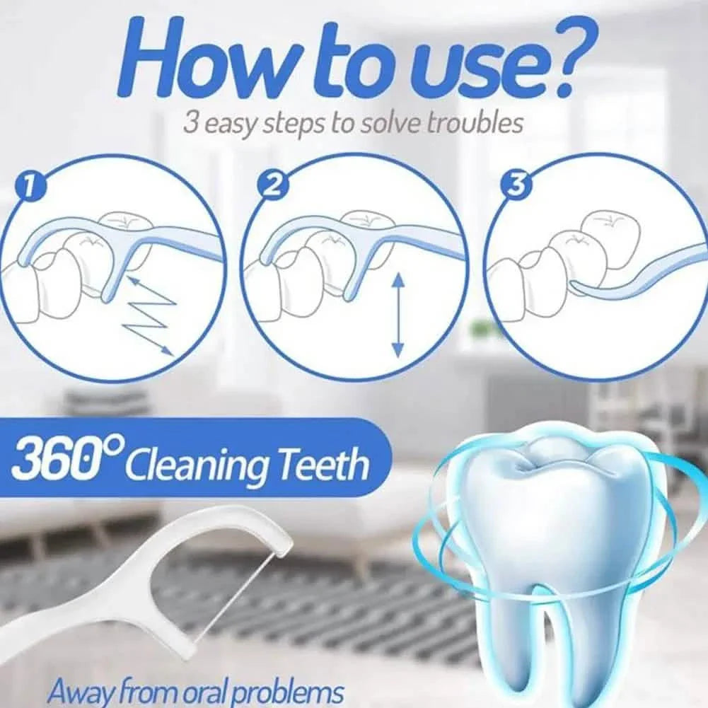 10-Piece Set: Dental Floss Travel Case-Floss Pick DailySale