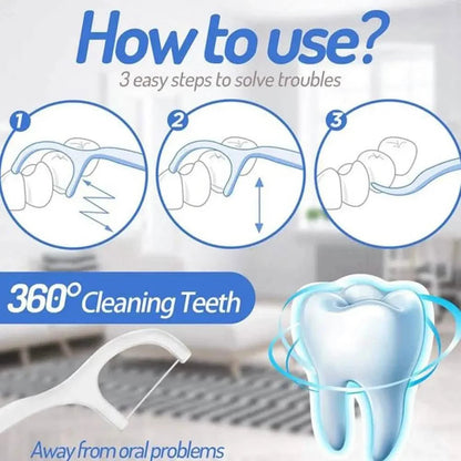 10-Piece Set: Dental Floss Travel Case-Floss Pick DailySale