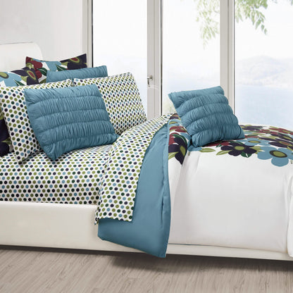 10-Piece Set: Queen Oversized Floral Comforter Set DailySale