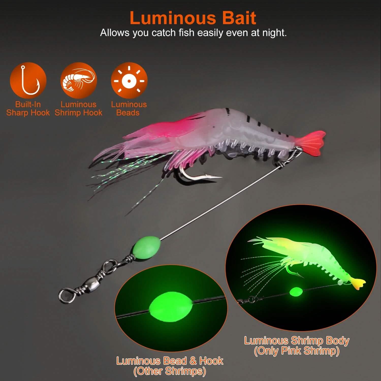 10-Piece: Silicon Shrimp Bait Set DailySale