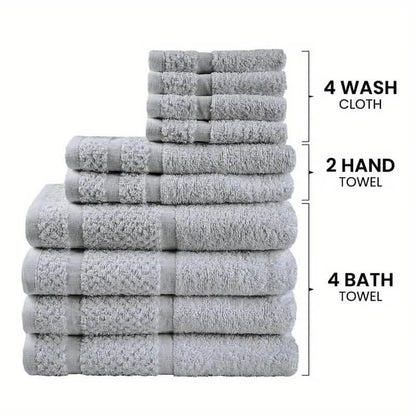 10-Piece: Towel Set with Upgraded Softness & Durability DailySale