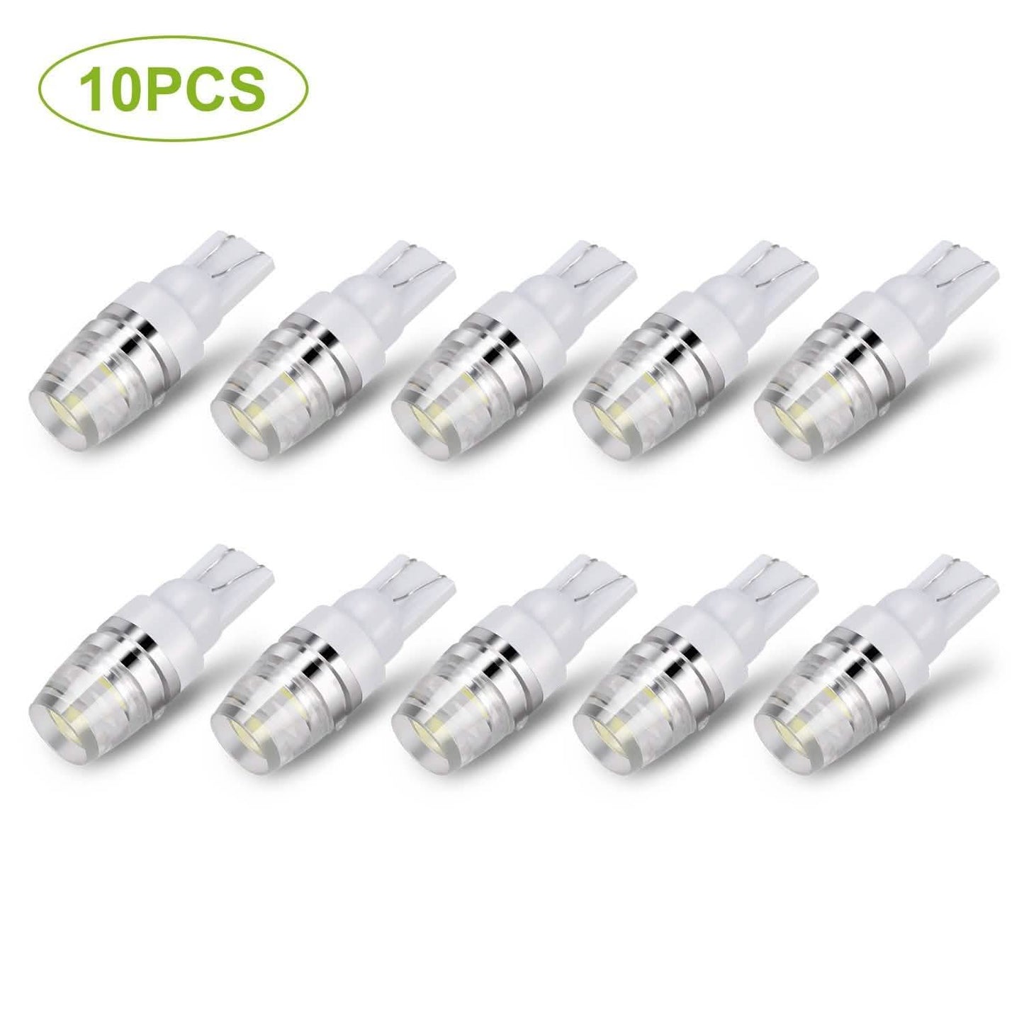 10-Piece: Xenon White Wedge Base LED Bulbs DailySale