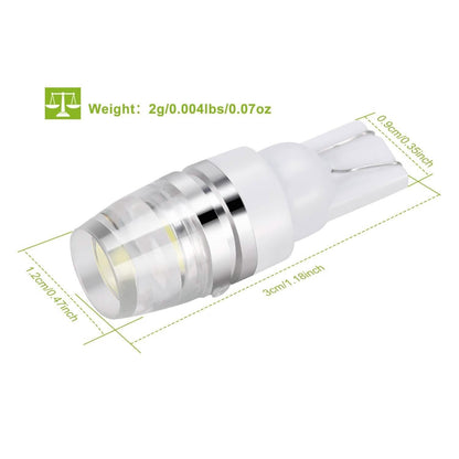 10-Piece: Xenon White Wedge Base LED Bulbs DailySale