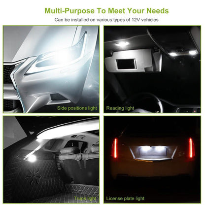 10-Piece: Xenon White Wedge Base LED Bulbs DailySale