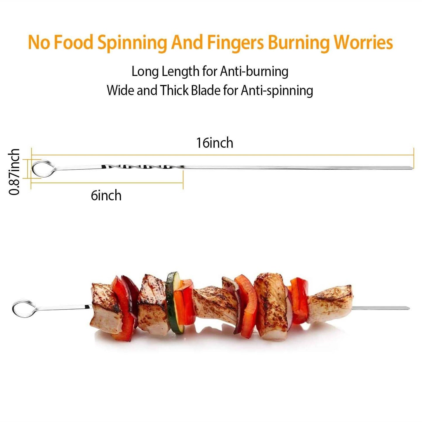 10-Pieces: 16" BBQ Skewers DailySale
