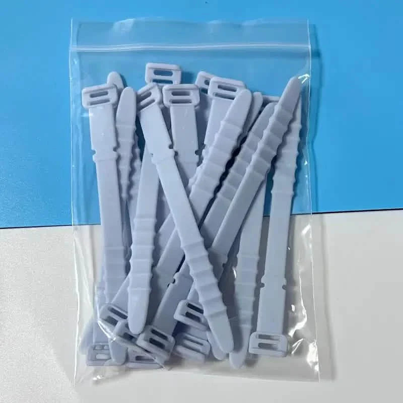 10-Pieces: 4.5 Inch Reusable Wire Ties Cord Organizer Straps Elastic Silicone Cord Organizer DailySale