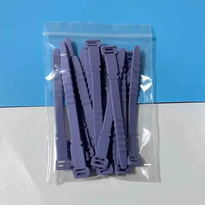 10-Pieces: 4.5 Inch Reusable Wire Ties Cord Organizer Straps Elastic Silicone Cord Organizer DailySale