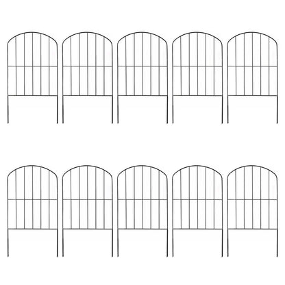 10-Pieces: Decorative Garden Fence Rustproof Iron Wire Arched Fence DailySale
