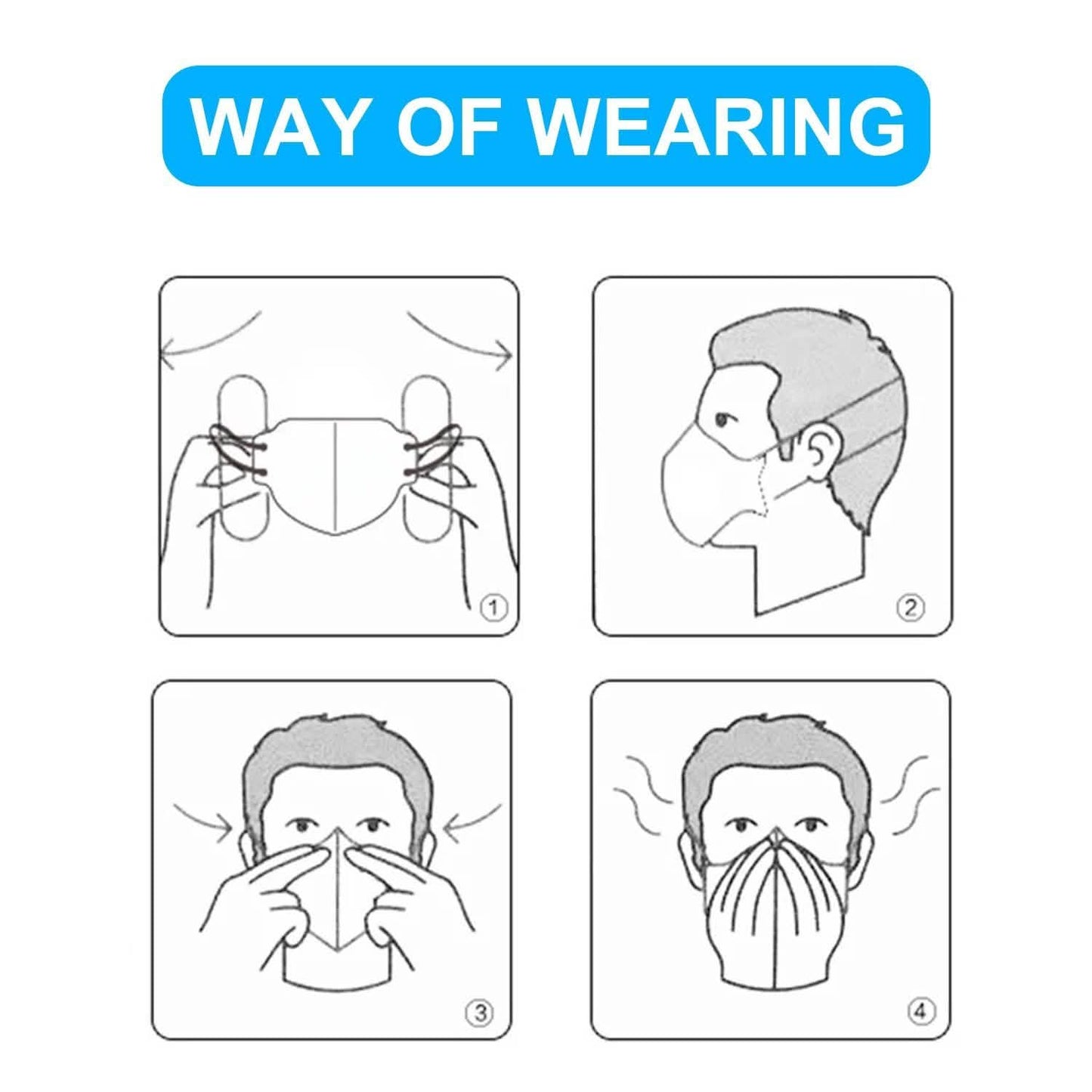 10-Pieces: Disposable KN95 Mask FFP DailySale