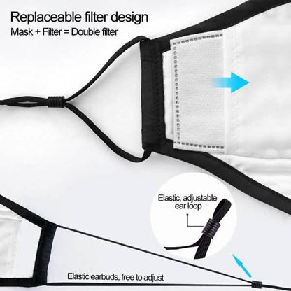 10-Pieces: Double Breathing Valve PM 2.5 Mask Respirator DailySale