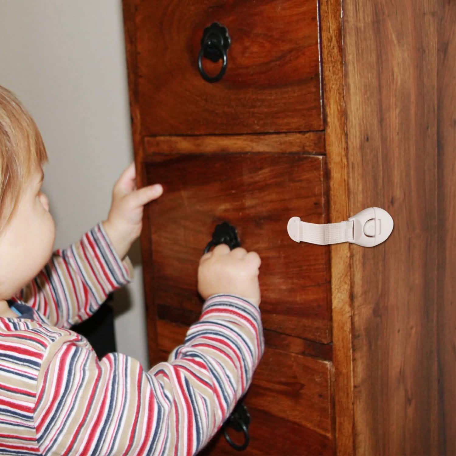10-Pieces: Kids Safety Locks with 5 Furniture Corner Protectors DailySale