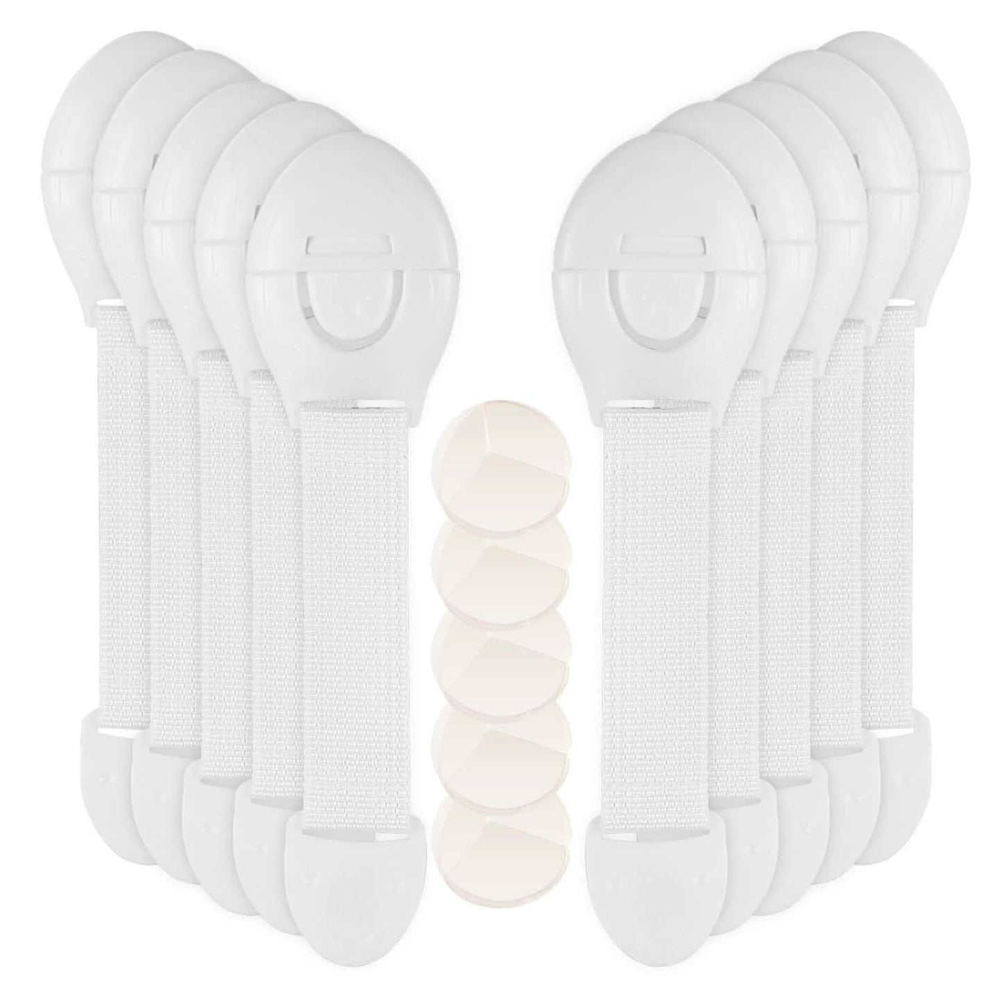 10-Pieces: Kids Safety Locks with 5 Furniture Corner Protectors DailySale