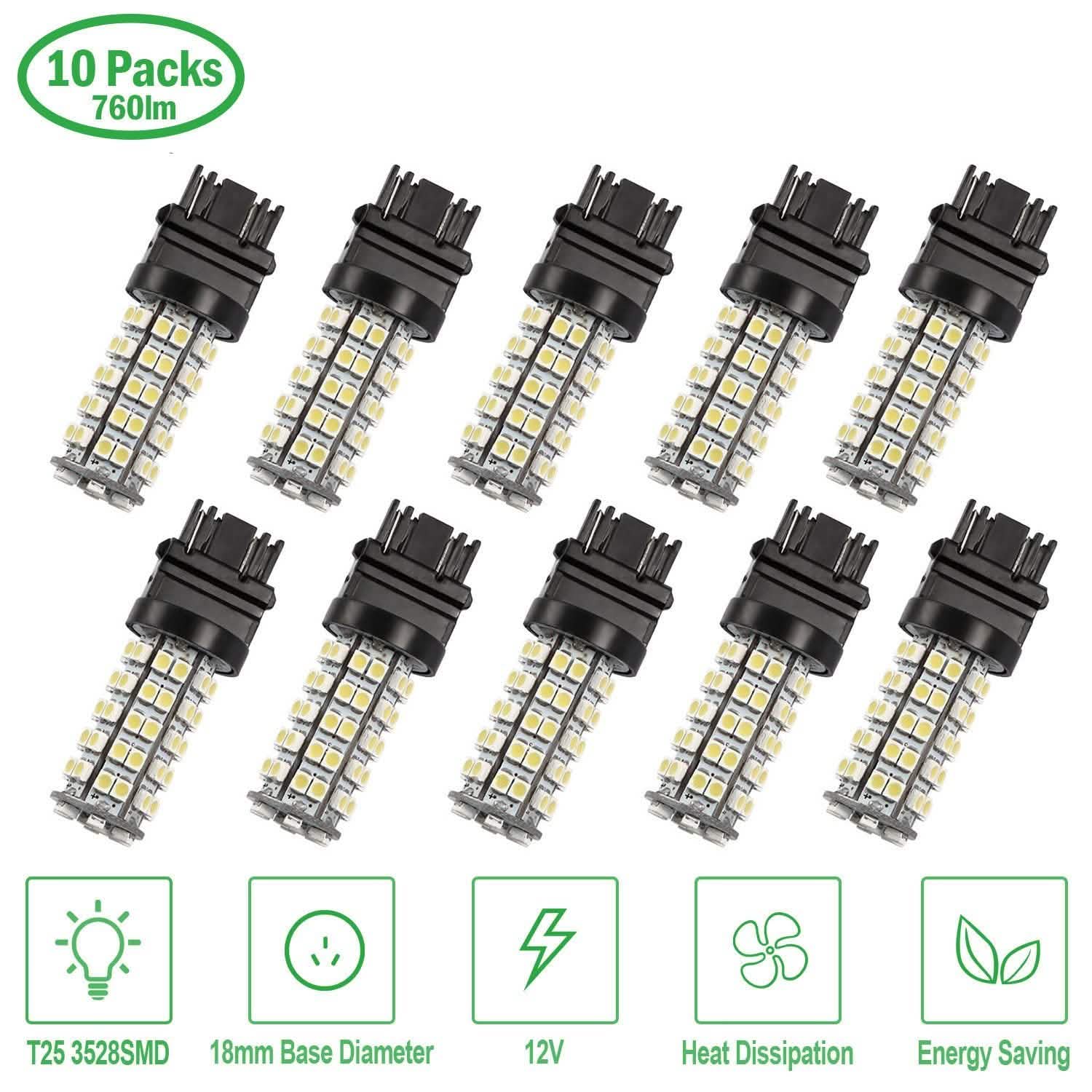10-Pieces: LED Car Light Bulbs DailySale