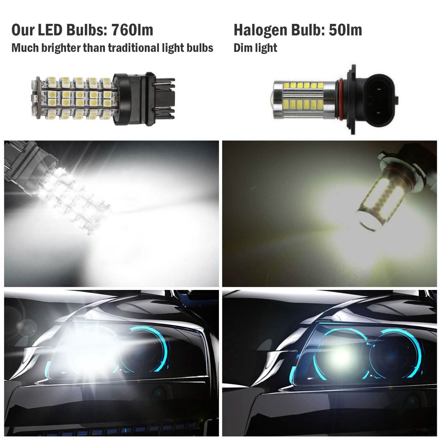 10-Pieces: LED Car Light Bulbs DailySale