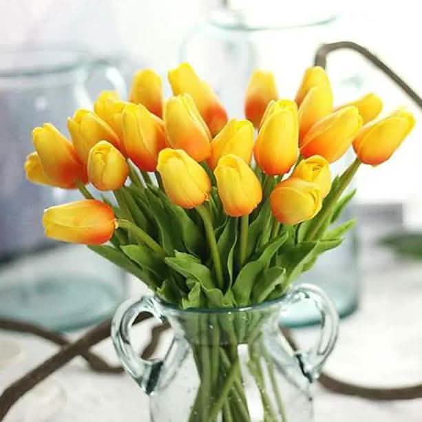 10-Pieces: PU Modern Style Bouquet Tabletop Flower Bouquet DailySale
