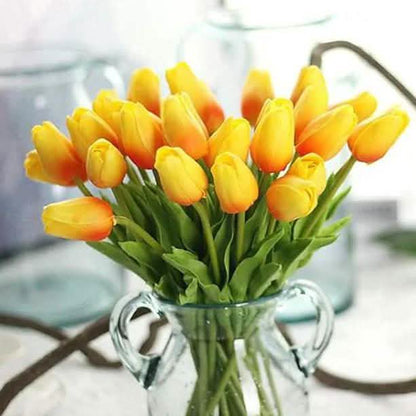 10-Pieces: PU Modern Style Bouquet Tabletop Flower Bouquet DailySale