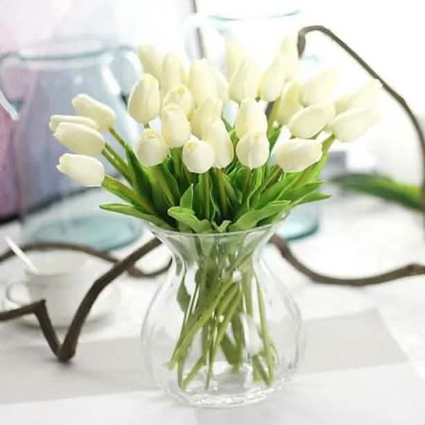 10-Pieces: PU Modern Style Bouquet Tabletop Flower Bouquet DailySale