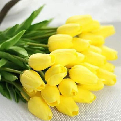 10-Pieces: PU Modern Style Bouquet Tabletop Flower Bouquet DailySale