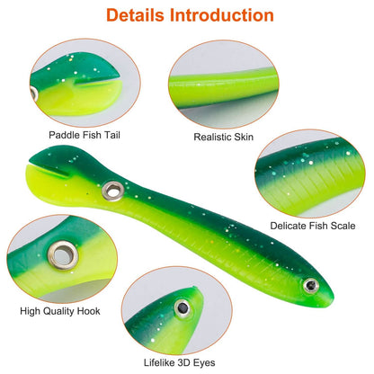 10-Pieces: Realistic Bass Loach Swimming Lure DailySale