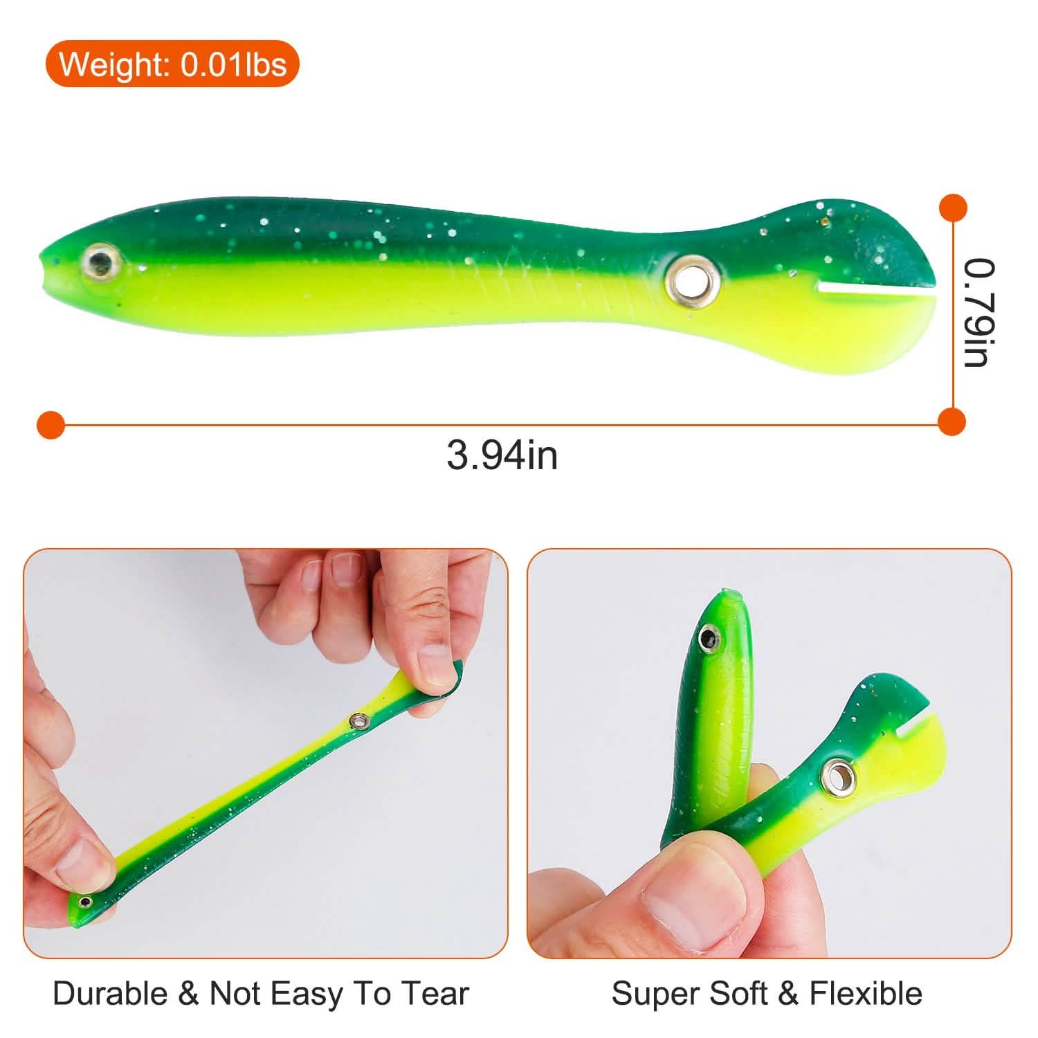 10-Pieces: Realistic Bass Loach Swimming Lure DailySale