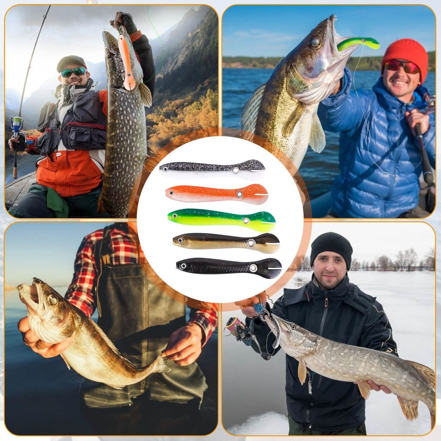 10-Pieces: Realistic Bass Loach Swimming Lure DailySale