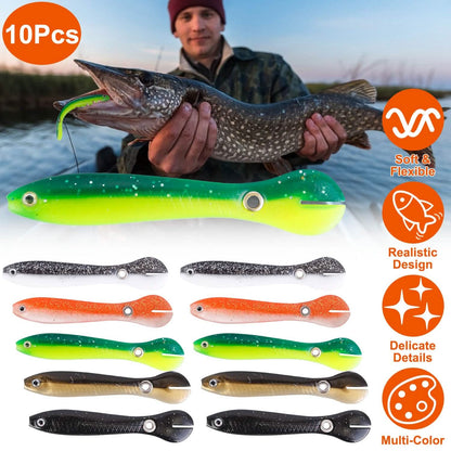 10-Pieces: Realistic Bass Loach Swimming Lure DailySale