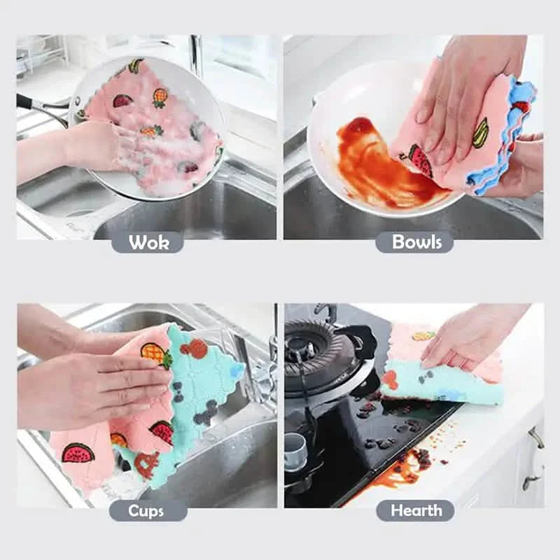10-Pieces: Reusable Dish Cellulose Sponge Cloths DailySale