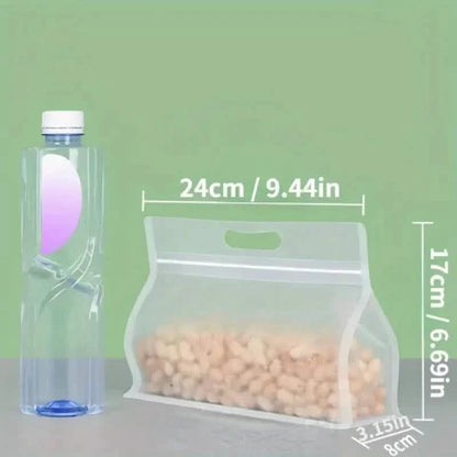 10-Pieces: Reusable Silicone Leakproof Food Storage Bags DailySale
