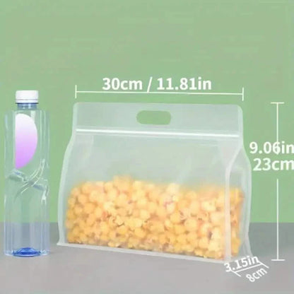 10-Pieces: Reusable Silicone Leakproof Food Storage Bags DailySale