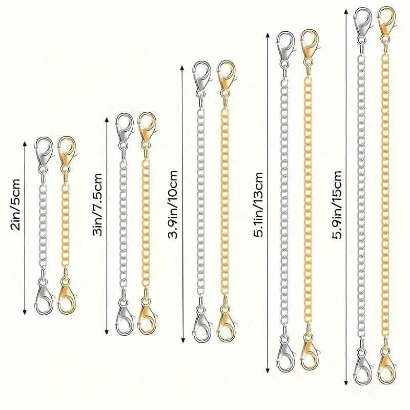 10-Pieces: Stainless Steel Chain Extender DailySale