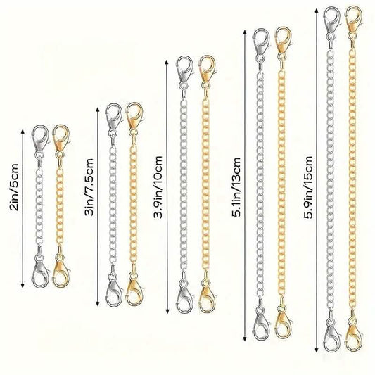 10-Pieces: Stainless Steel Chain Extender DailySale