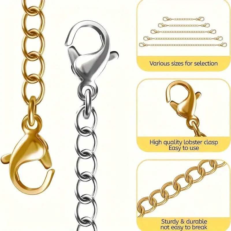 10-Pieces: Stainless Steel Chain Extender DailySale