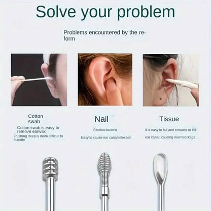 10-Pieces: Stainless Steel Ear Wax Removal Tool Set DailySale
