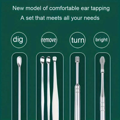 10-Pieces: Stainless Steel Ear Wax Removal Tool Set DailySale