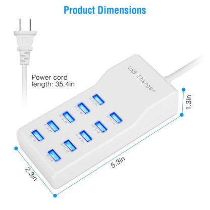 10-Ports 50W USB Wall Fast Charging Power Adapter DailySale