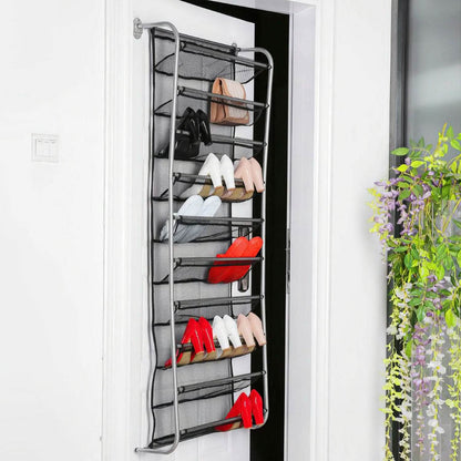 10-Tier Over the Door Shoe Rack Organizer Holder Hanging Storage Shelf DailySale