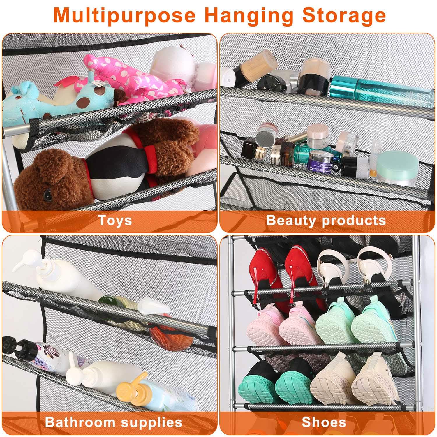 10-Tier Over the Door Shoe Rack Organizer Holder Hanging Storage Shelf DailySale