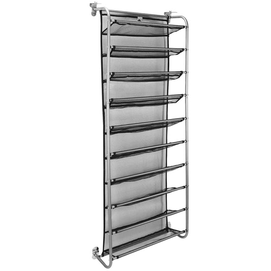 10-Tier Over the Door Shoe Rack Organizer Holder Hanging Storage Shelf DailySale