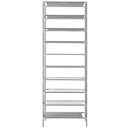10-Tier Shoe Rack Shelves 27 Pairs Shoes Organizer DailySale