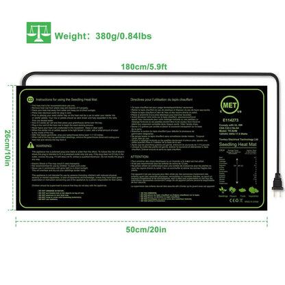 10" x 20" Seedling Heat Mat for Seed Germination DailySale