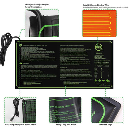 10" x 20" Seedling Heat Mat for Seed Germination DailySale