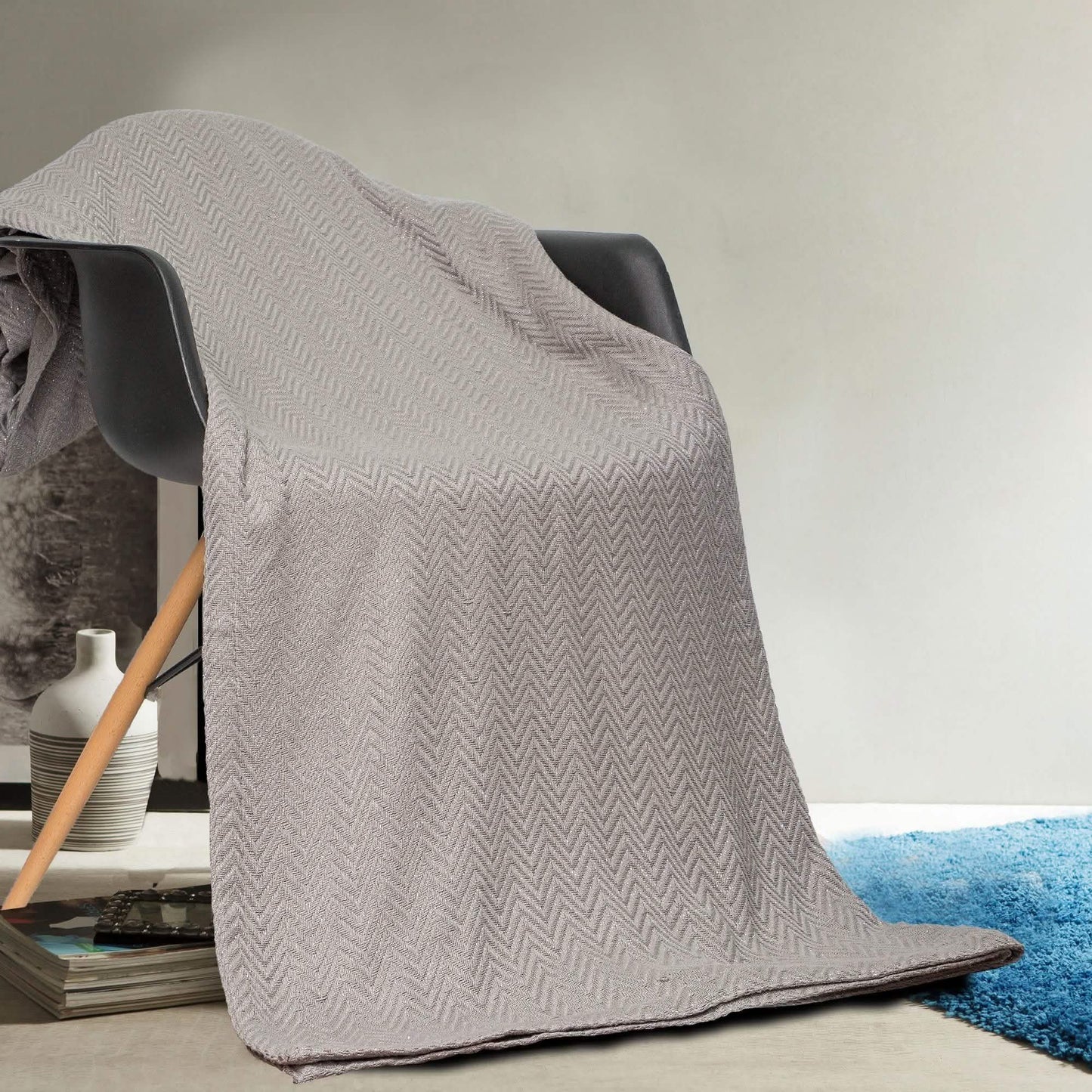 100% Cotton Oversized Heavy Super Soft Throw Blanket Cover DailySale