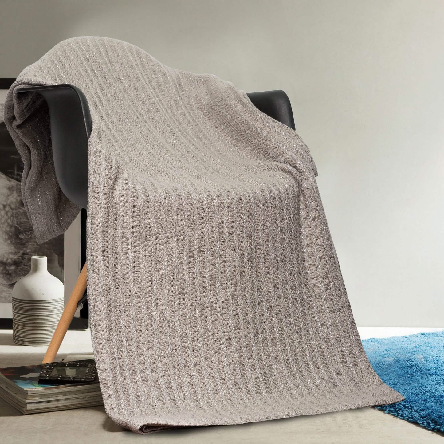 100% Cotton Oversized Heavy Super Soft Throw Blanket Cover DailySale