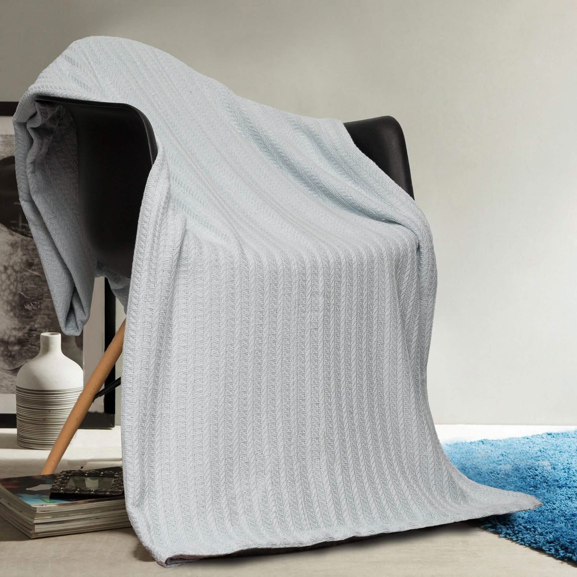 100% Cotton Oversized Heavy Super Soft Throw Blanket Cover DailySale