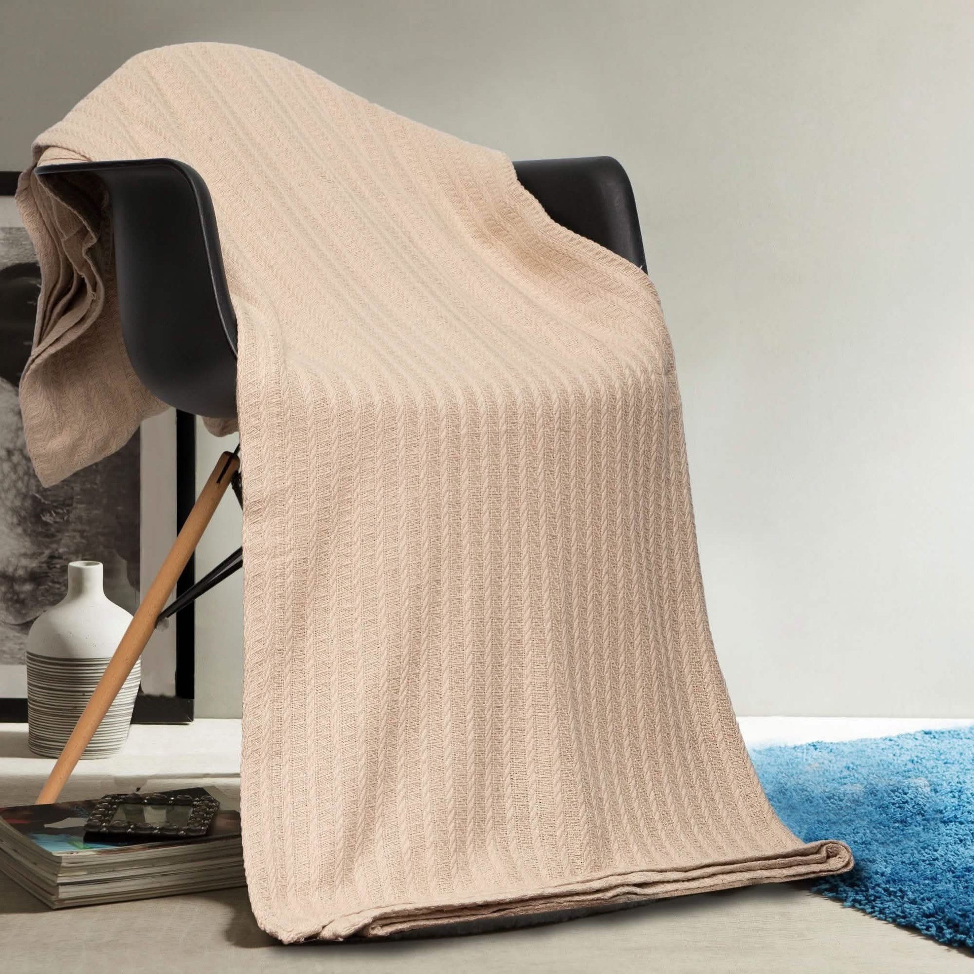100% Cotton Oversized Heavy Super Soft Throw Blanket Cover DailySale