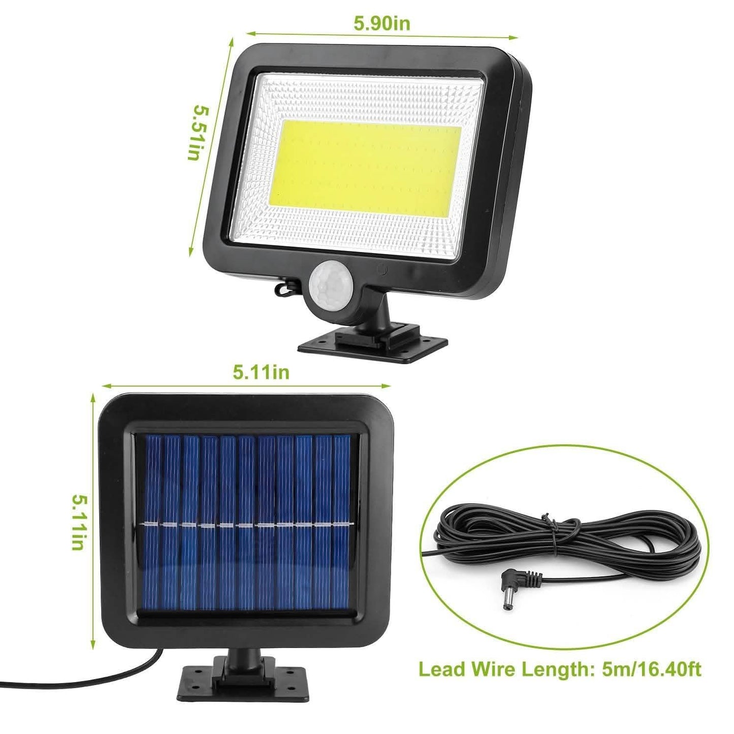 100 LED Solar Powered Wall Lights Outdoor DailySale
