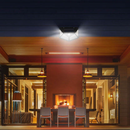 100 LED Solar Wall Light Outdoor DailySale